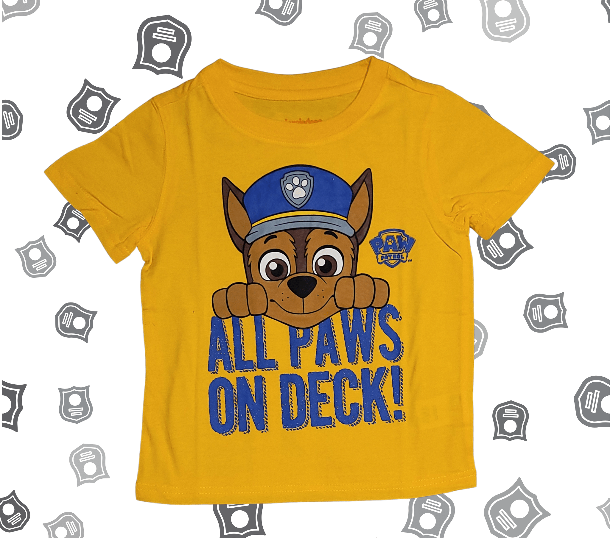 Paw Patrol Chase "All Paws On Deck" Toddler Boy Tee - Little Looms