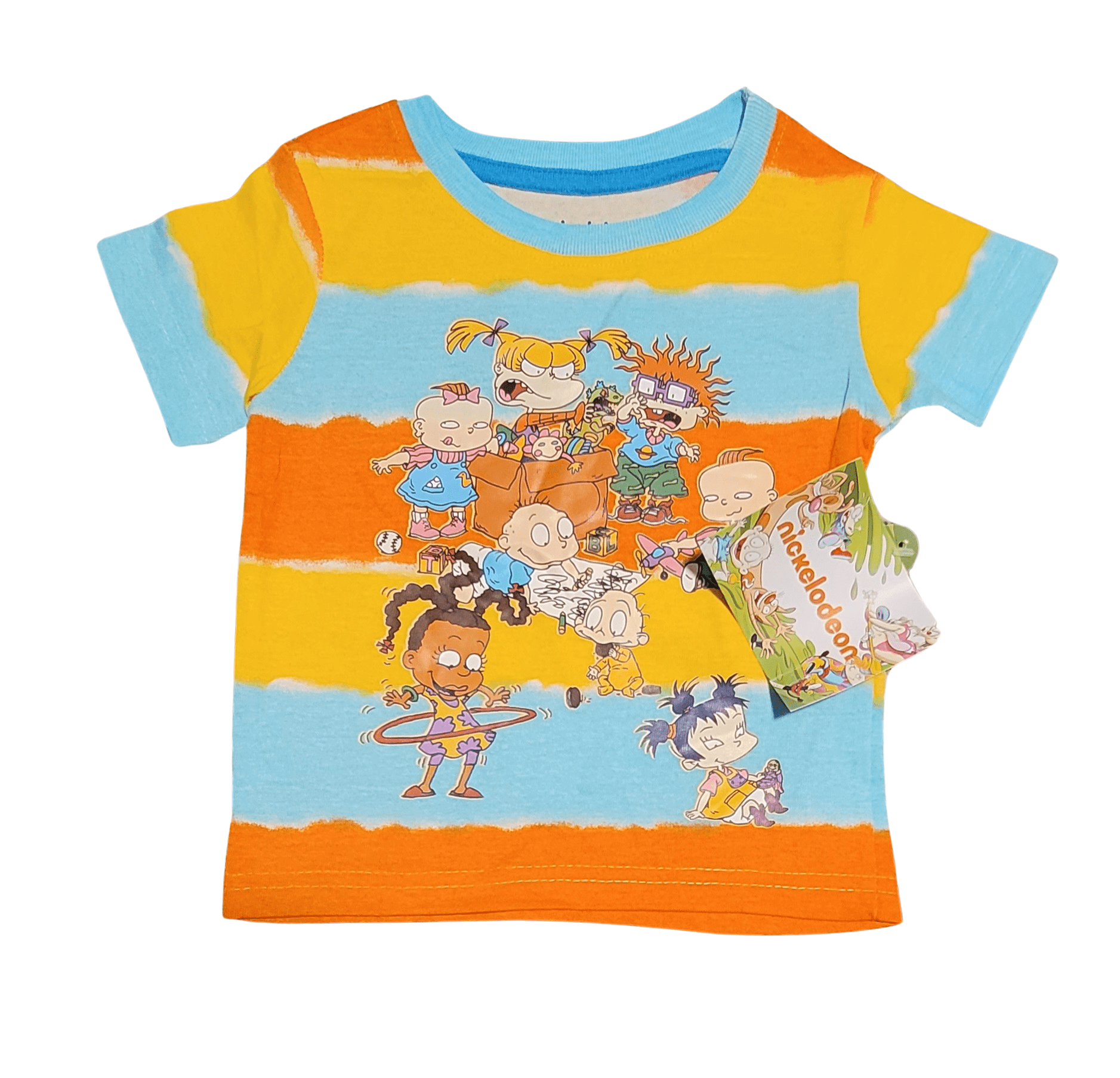 Nickelodeon Rugrats Crew Toddler Boy Striped T-shirt - Little Looms