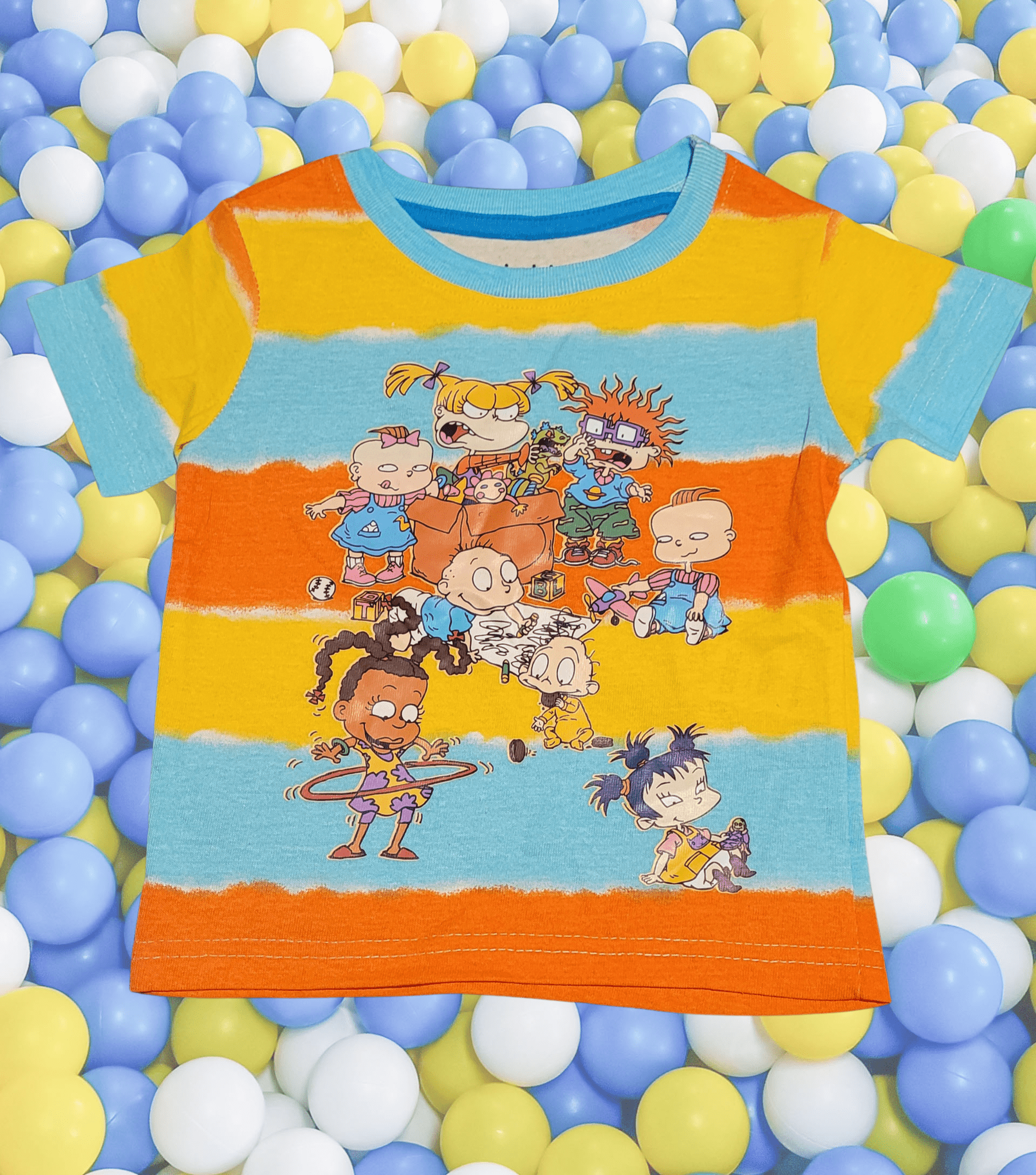 Nickelodeon Rugrats Crew Toddler Boy Striped T-shirt - Little Looms