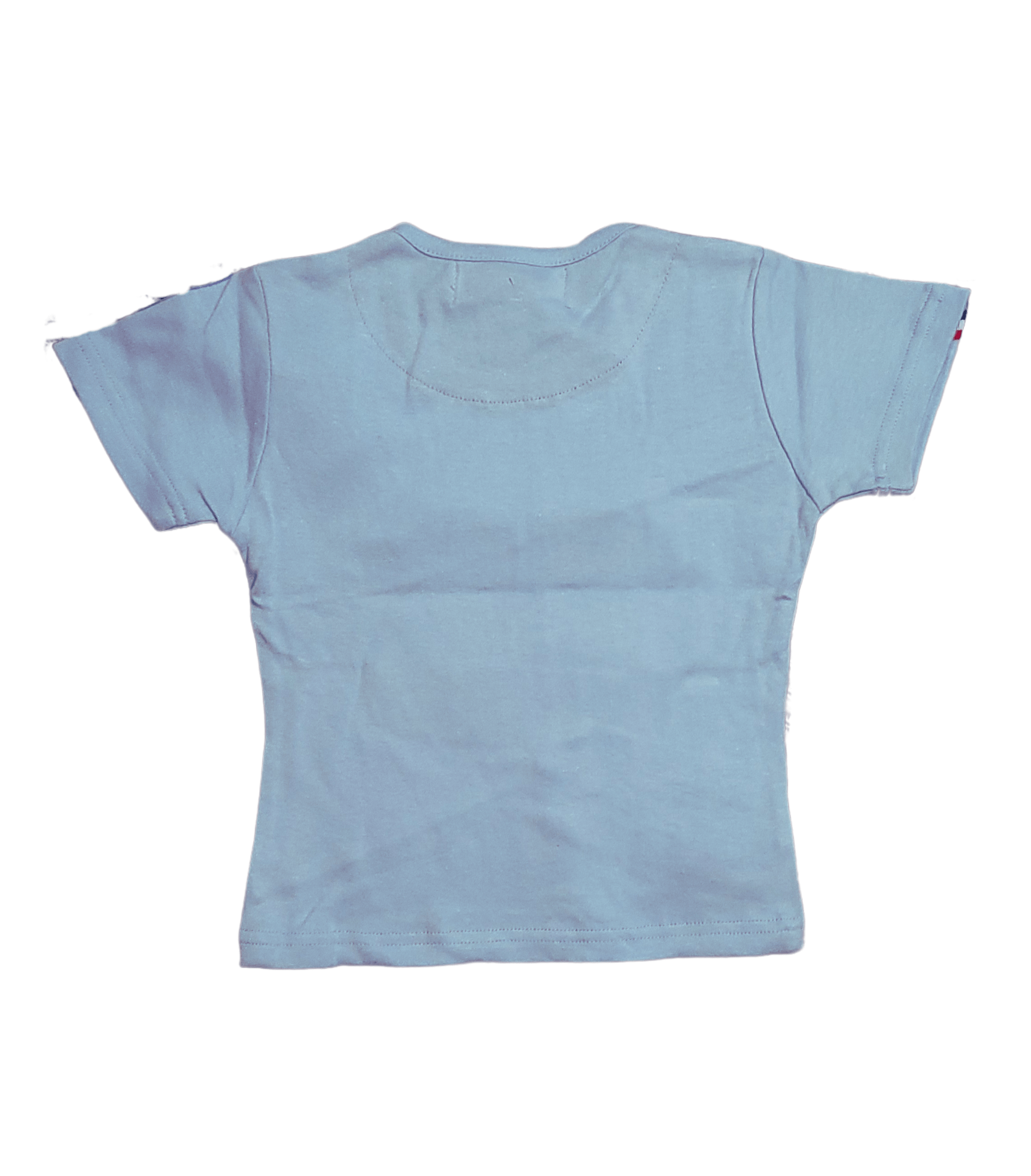 Girls' Graphic "Pretty Girls 91" Tee with Zipper Detail - Blue or Red - Little Looms