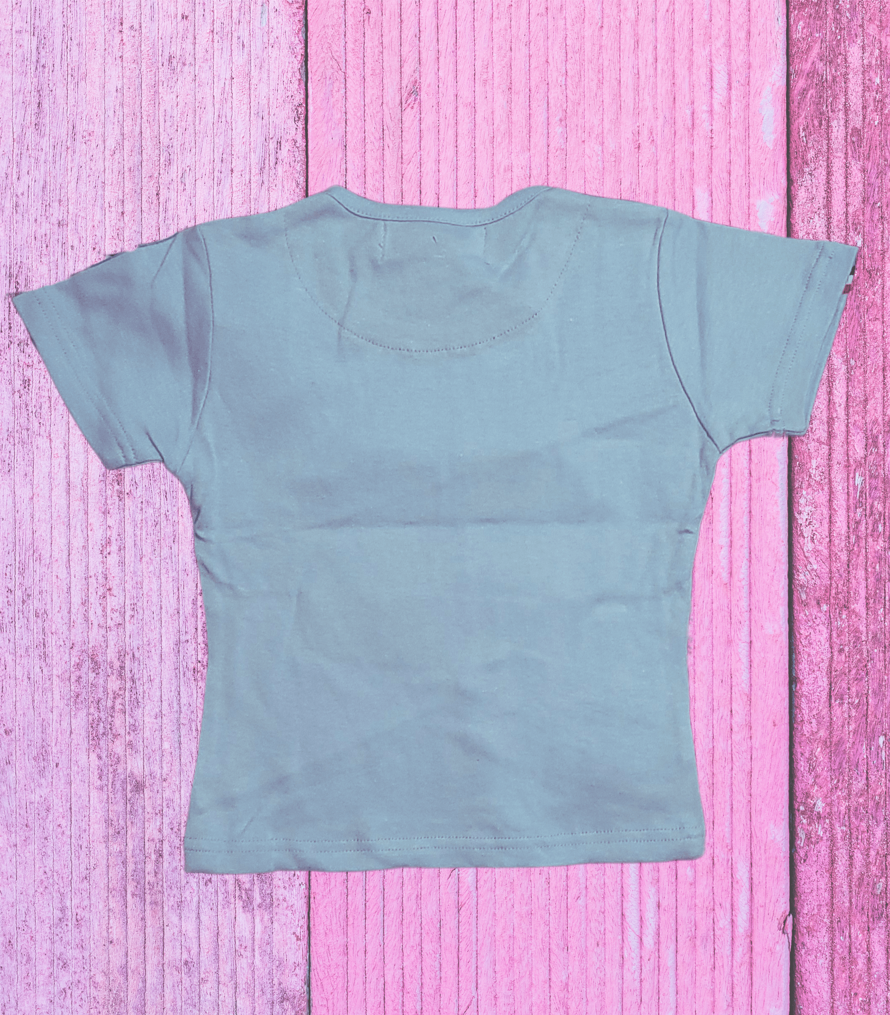 Girls' Graphic "Pretty Girls 91" Tee with Zipper Detail - Blue or Red - Little Looms