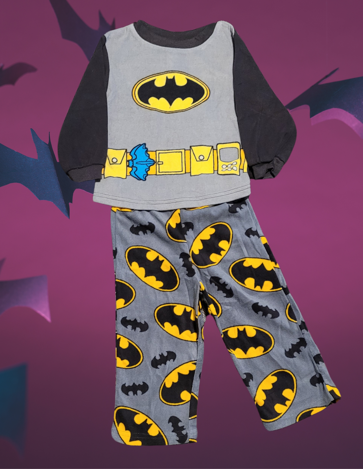 Licensed Batman Toddler Boy Pajama Set