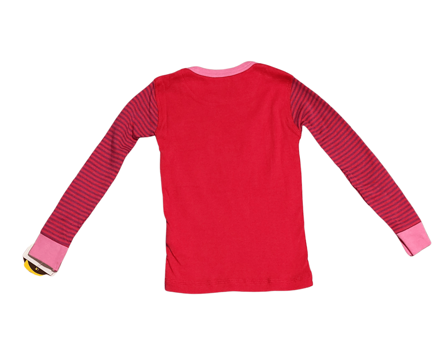 Petit Lem Red Polka Dot Toddler Girl Pajama Set with Striped Cat Embroidery - Little Looms