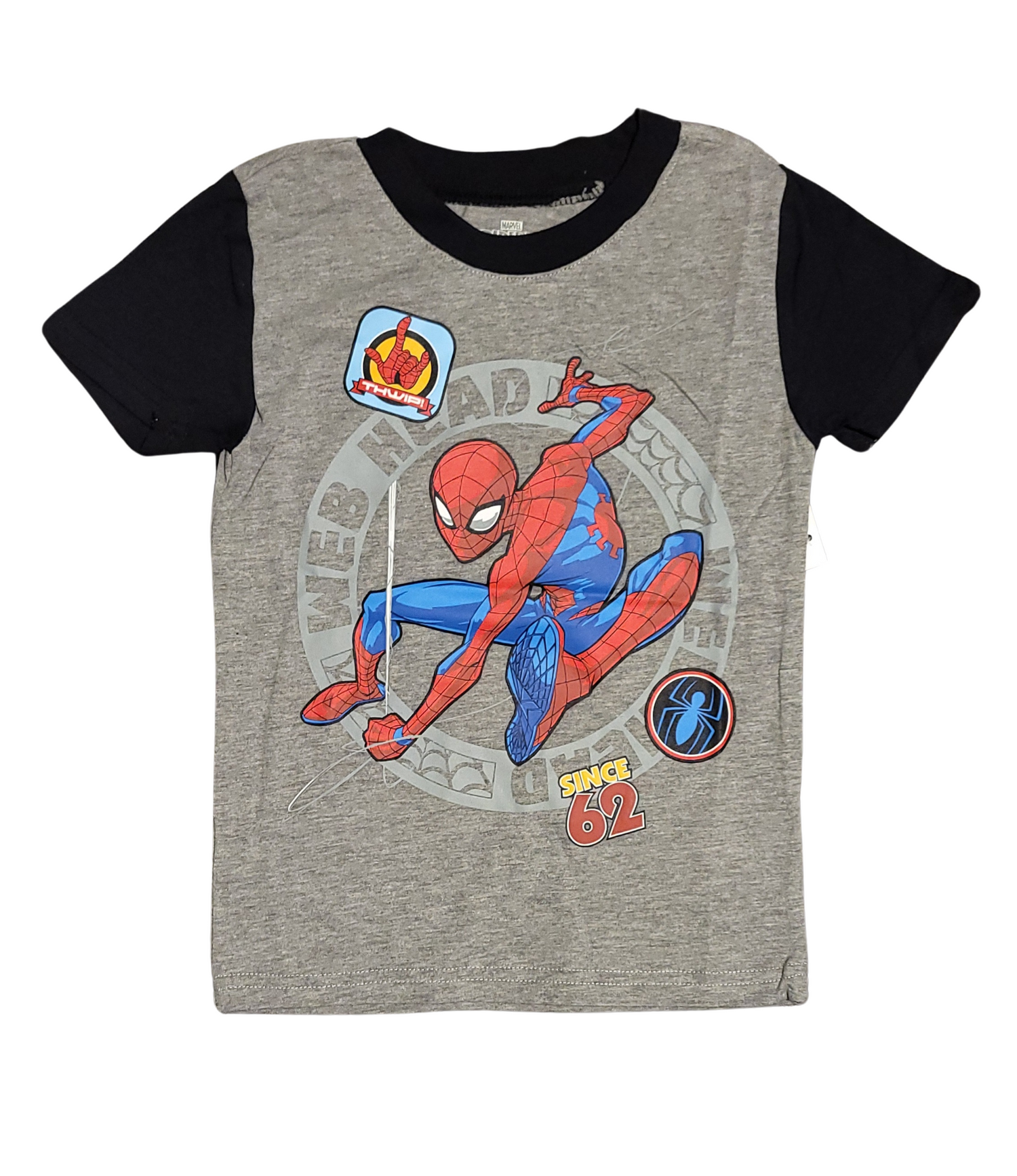 Licensed Marvel Spider-Man Web Head Toddler Boy T-Shirt