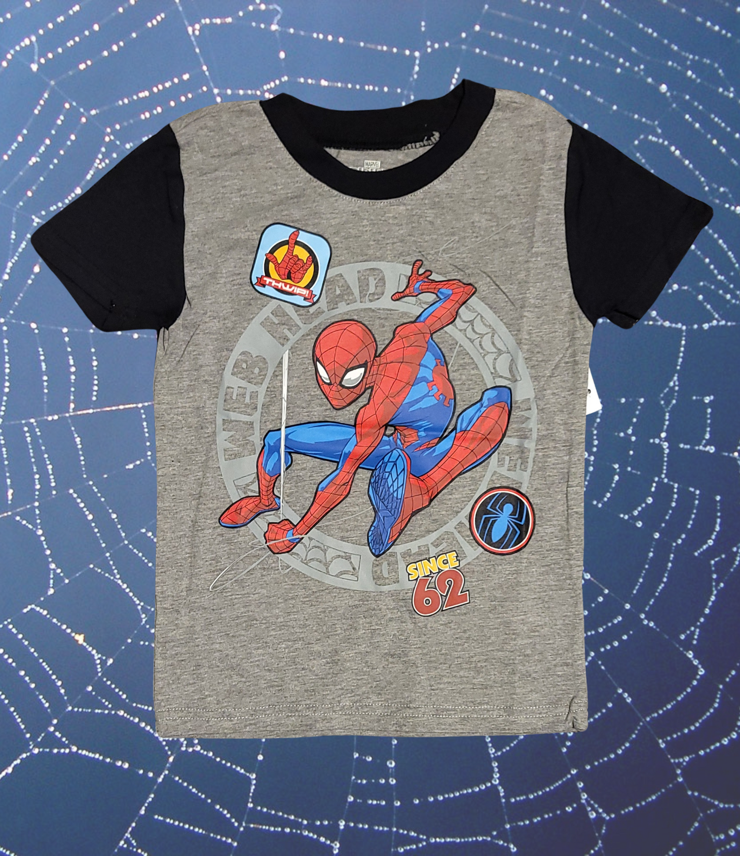 Licensed Marvel Spider-Man Web Head Toddler Boy T-Shirt