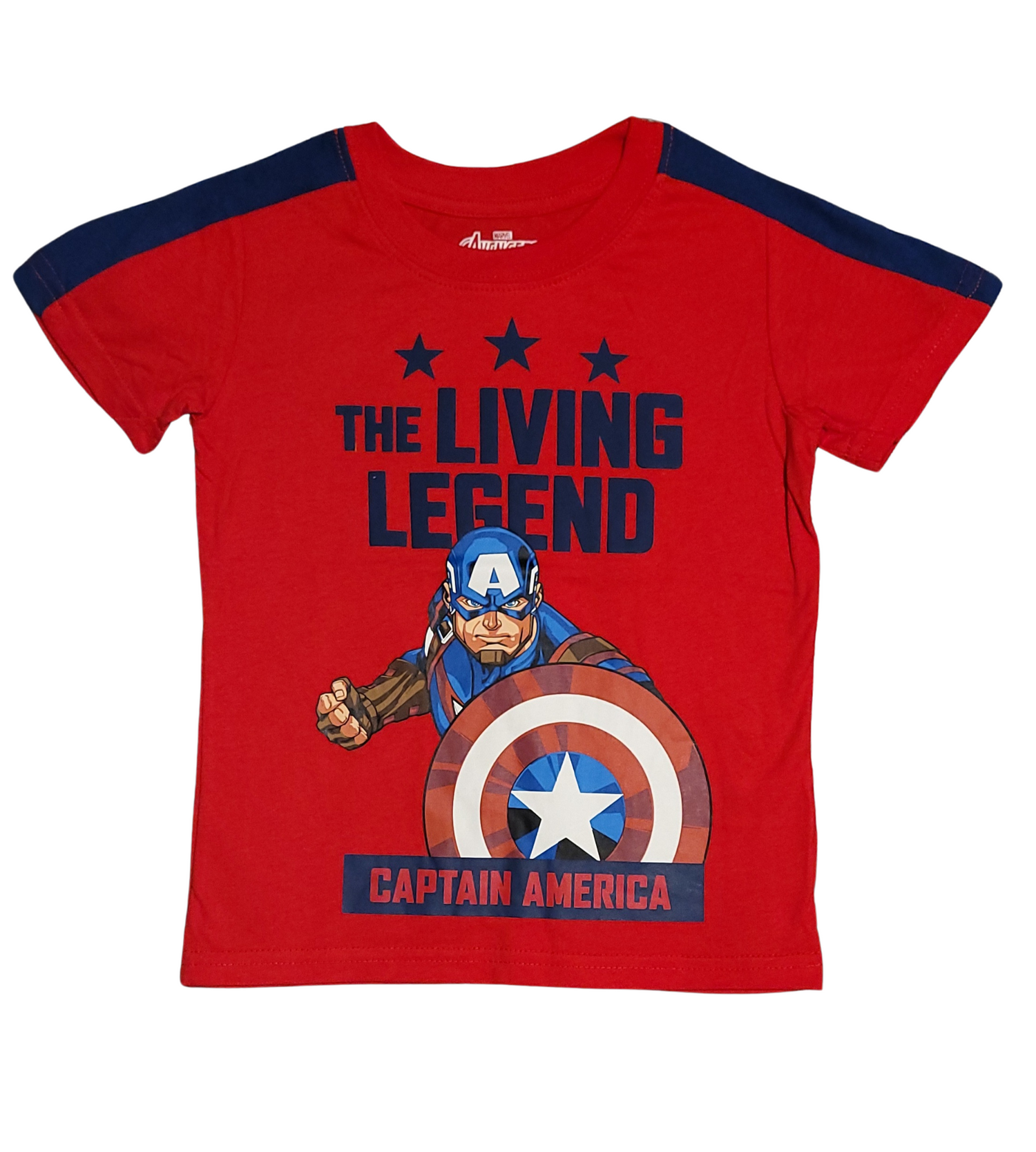 Licensed Marvel Avengers Captain America The Living Legend Toddler Boy T-shirt