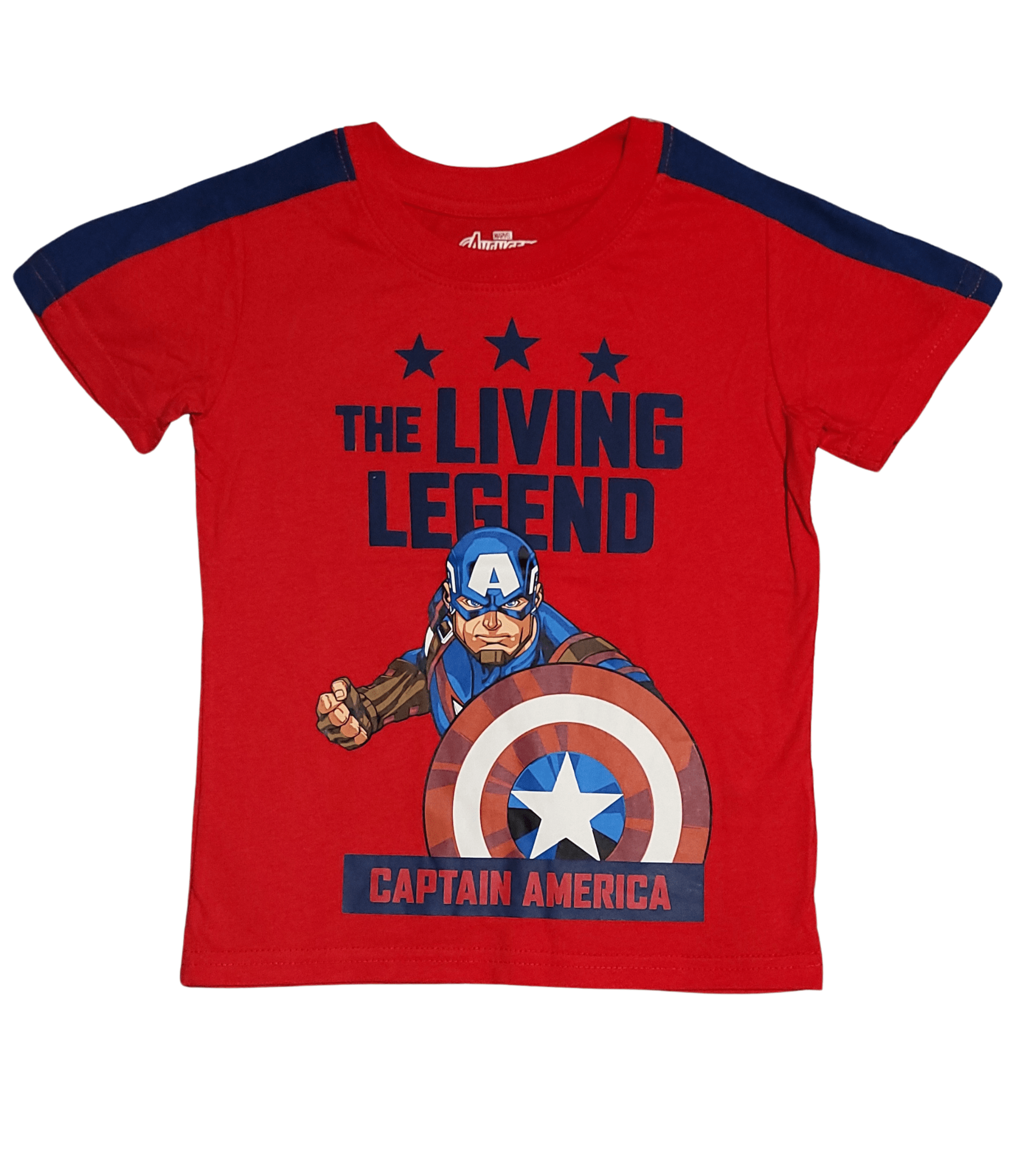 Marvel Avengers Captain America The Living Legend Toddler Boy T-shirt - Little Looms