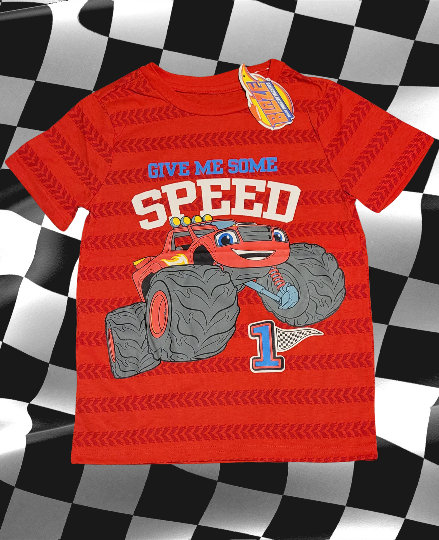 Licensed Nickelodeon Blaze Give Me Some Speed Kids T-shirt