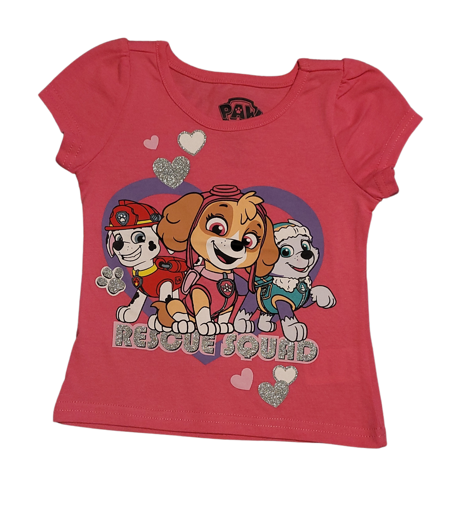 Licensed Nickelodeon PAW Patrol “Rescue Squad” Toddler Girl T-Shirt