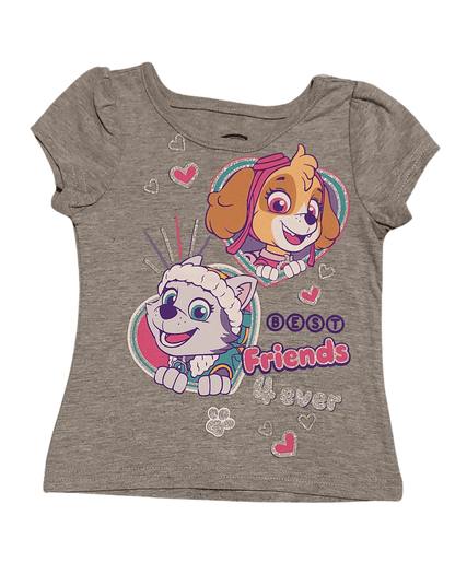 Nickelodeon PAW Patrol “Best Friends 4 Ever” Toddler Girl T-Shirt - Little Looms
