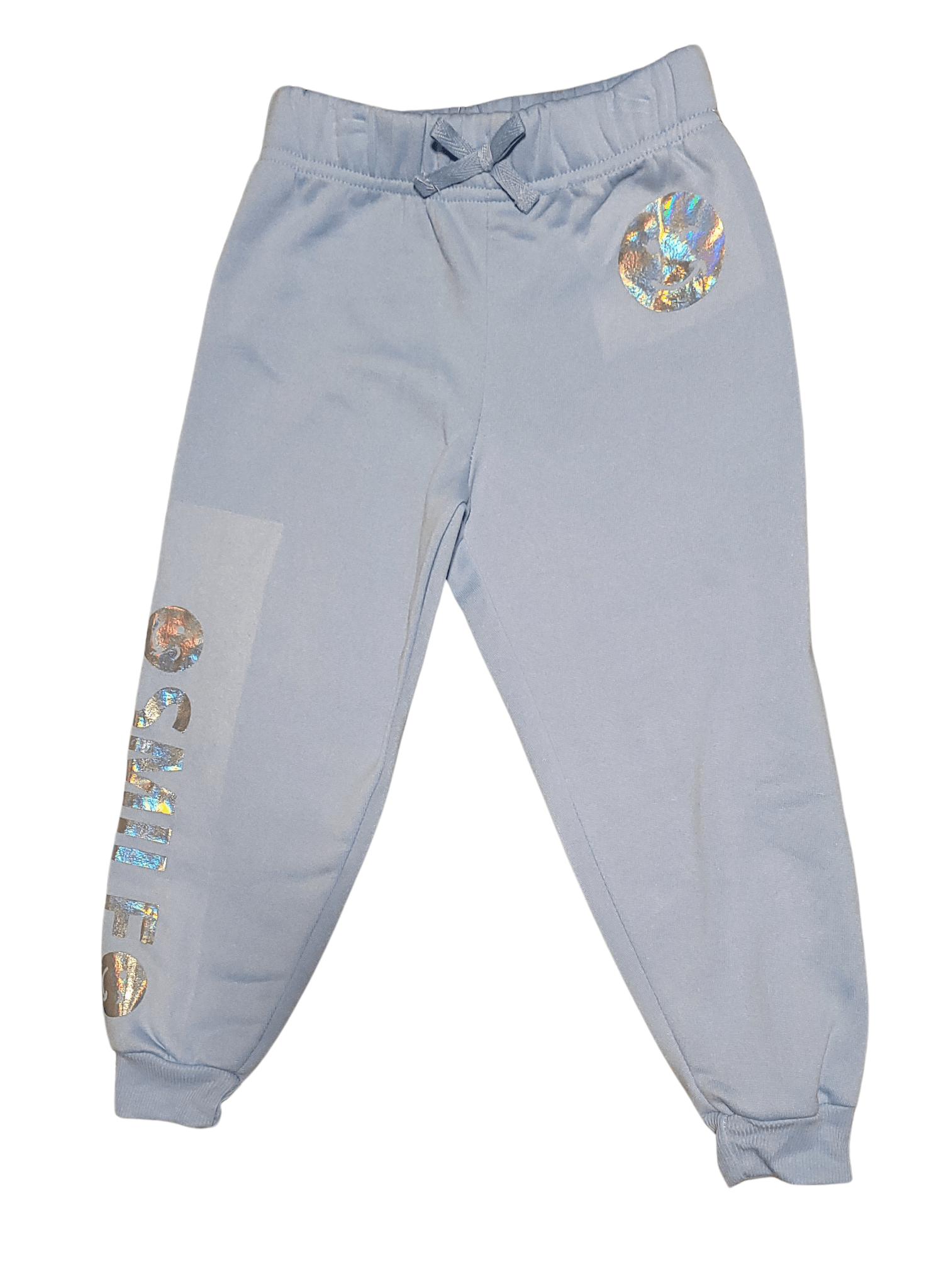 RMLA Girl Squad Smile Jogger Pants – Holographic Print - Little Looms