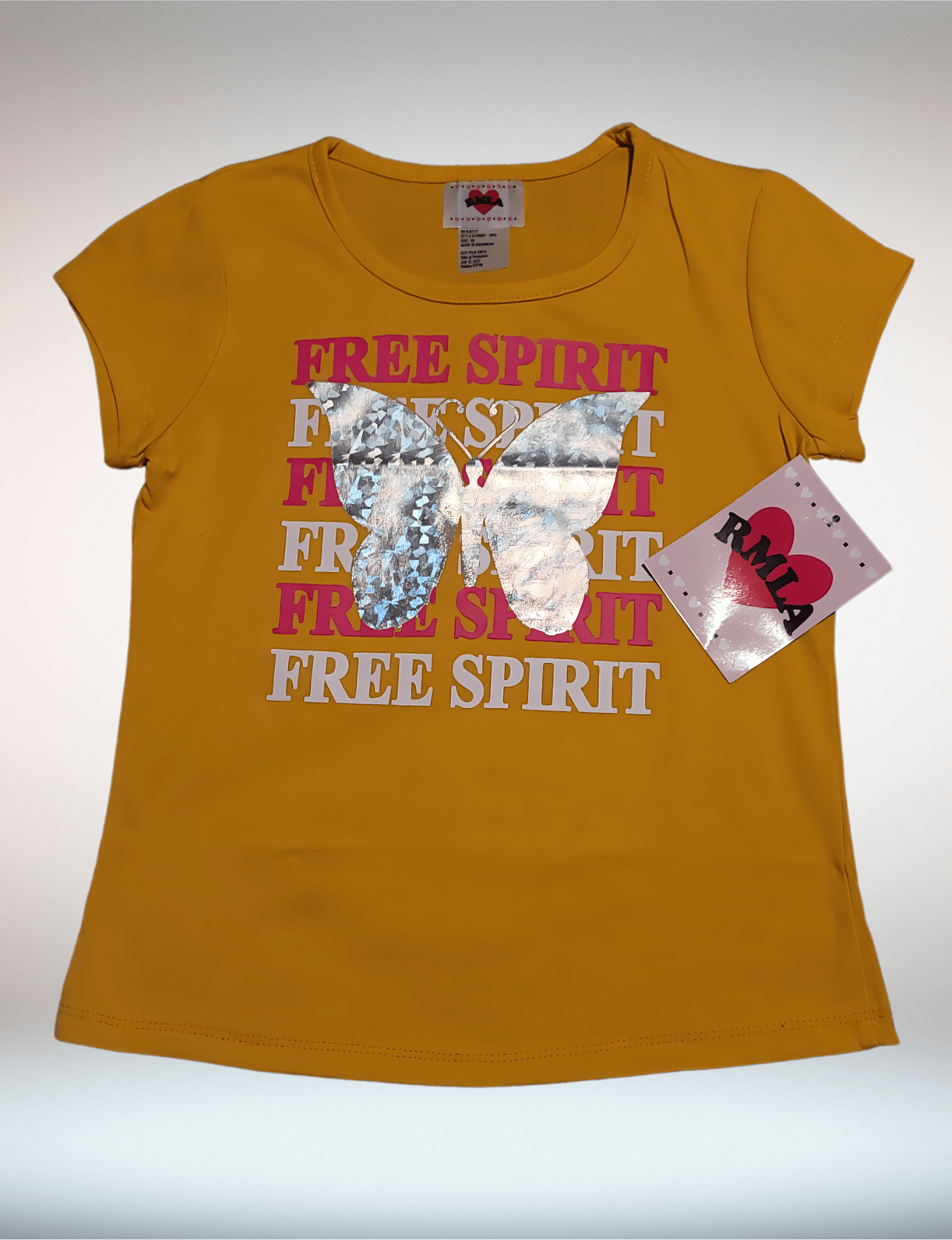 RMLA "Free Spirit" Butterfly Girls T-Shirt - Little Looms