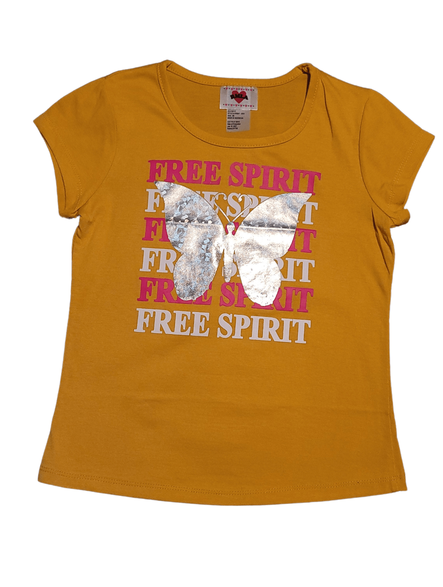 RMLA "Free Spirit" Butterfly Girls T-Shirt - Little Looms