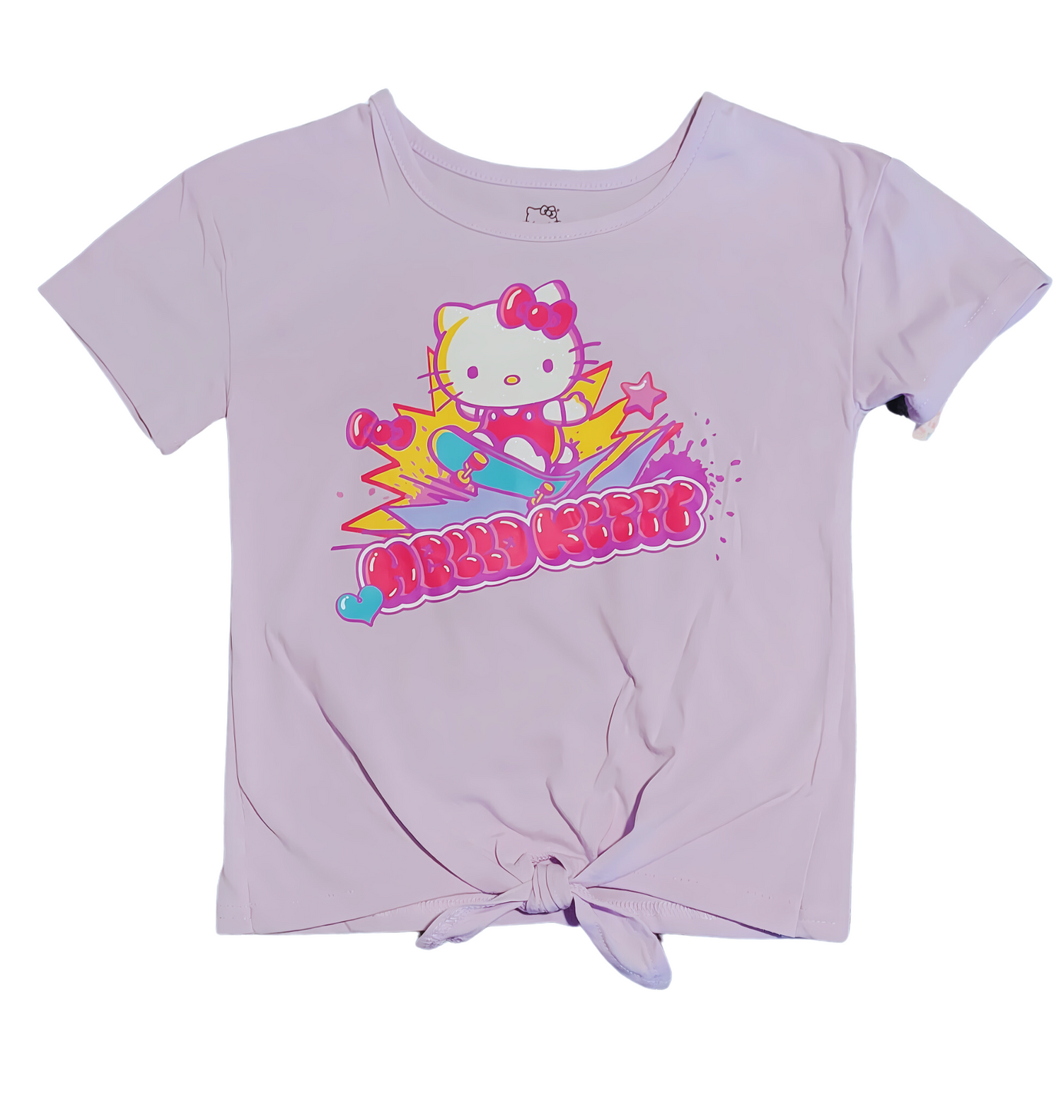 Licensed Hello Kitty Skater Knot-Front Tee