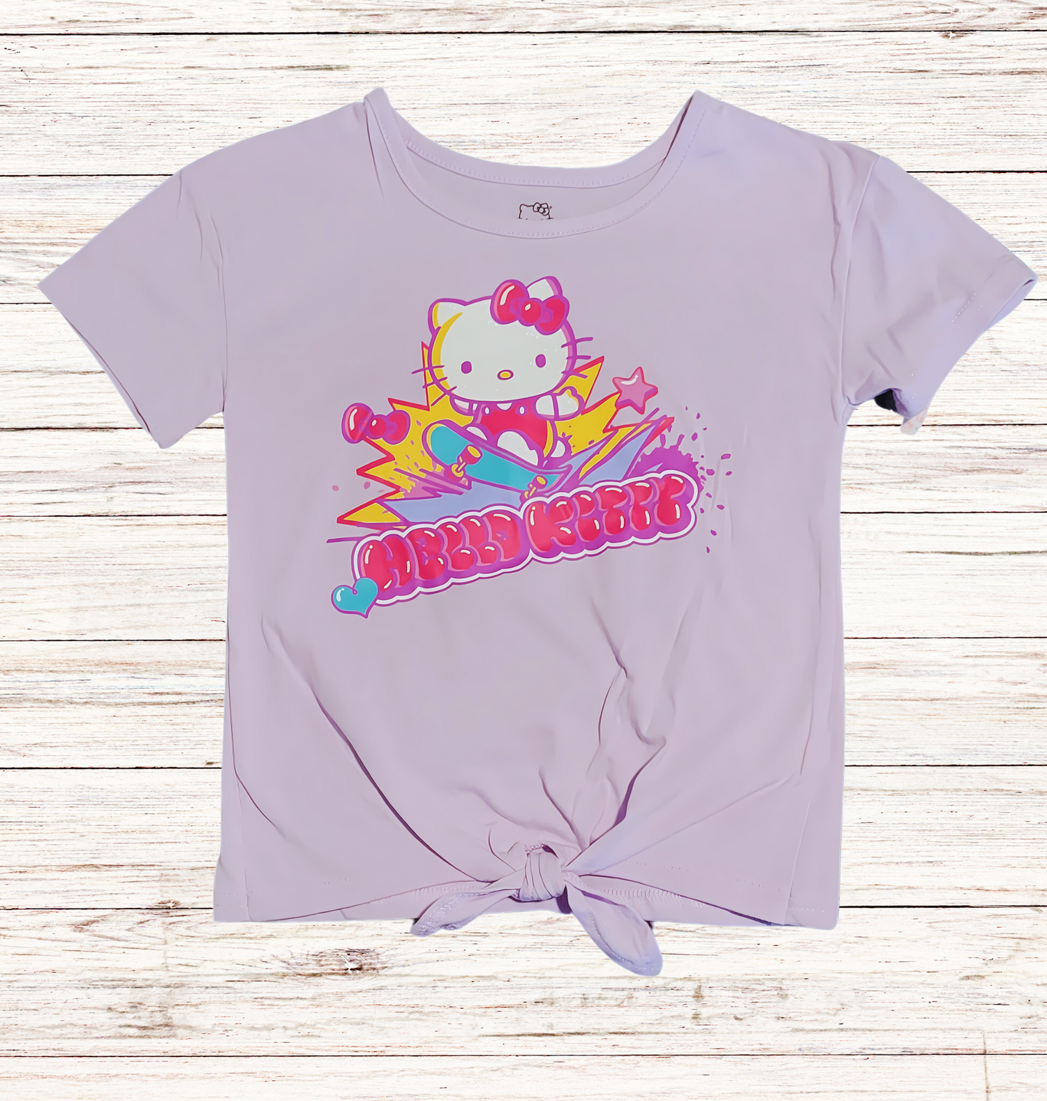 Licensed Hello Kitty Skater Knot-Front Tee