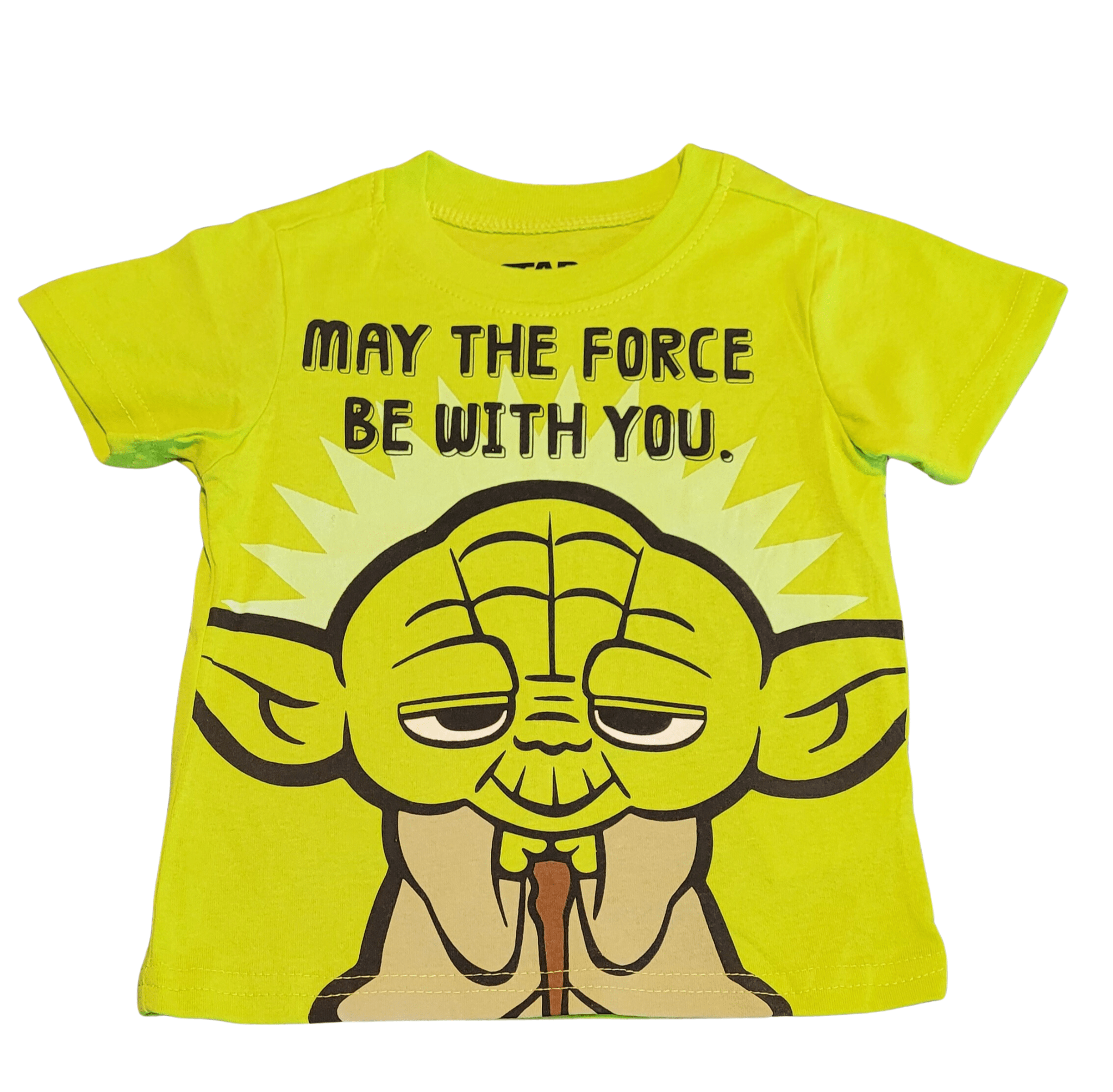 Star Wars "May the Force Be With You" Yoda Toddler Boys Graphic Tee - Little Looms