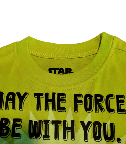 Star Wars "May the Force Be With You" Yoda Toddler Boys Graphic Tee - Little Looms
