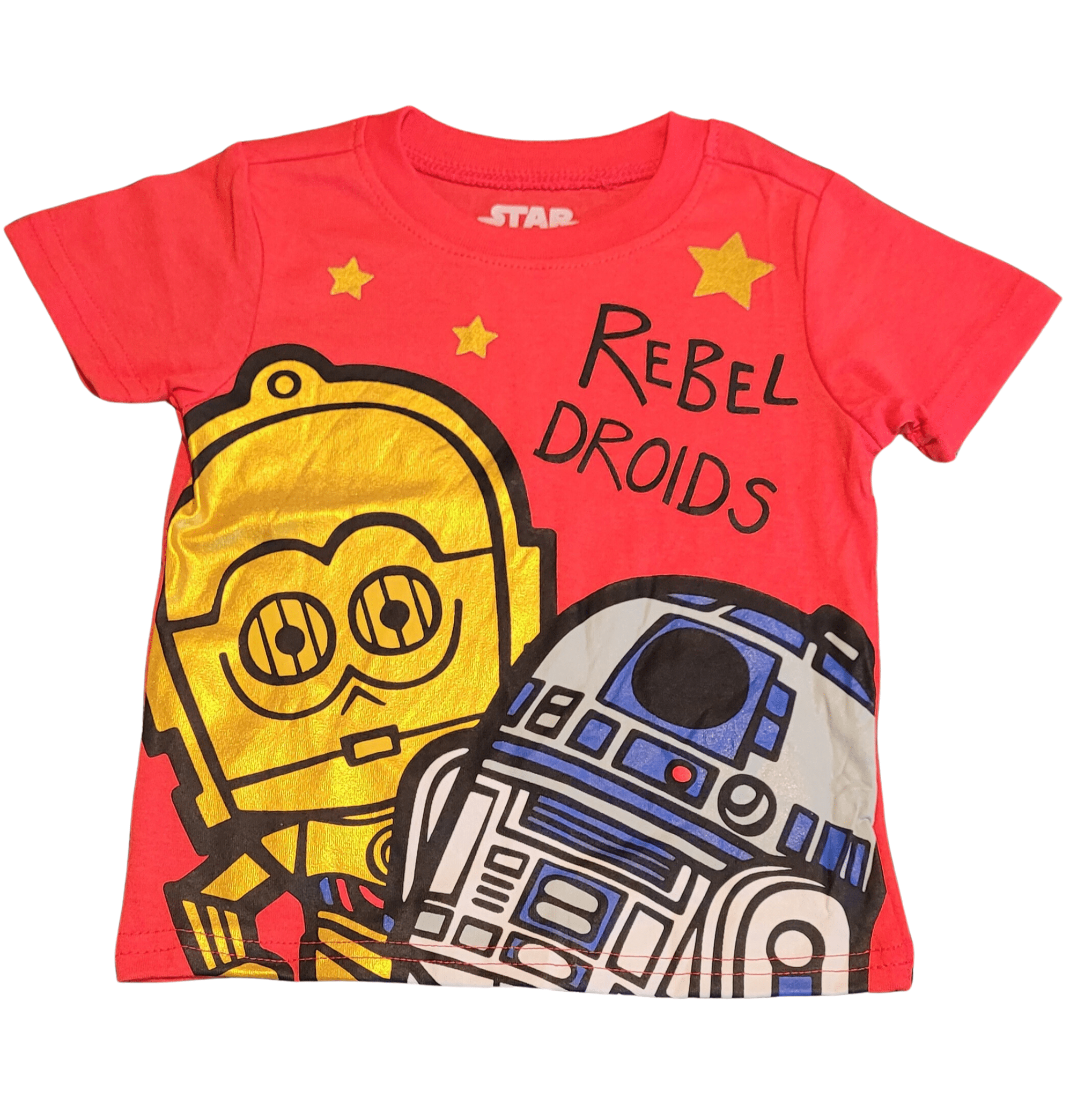 Star Wars "Rebel Droids" C - 3PO and R2 - D2 Toddler Boys Graphic Tee - Little Looms