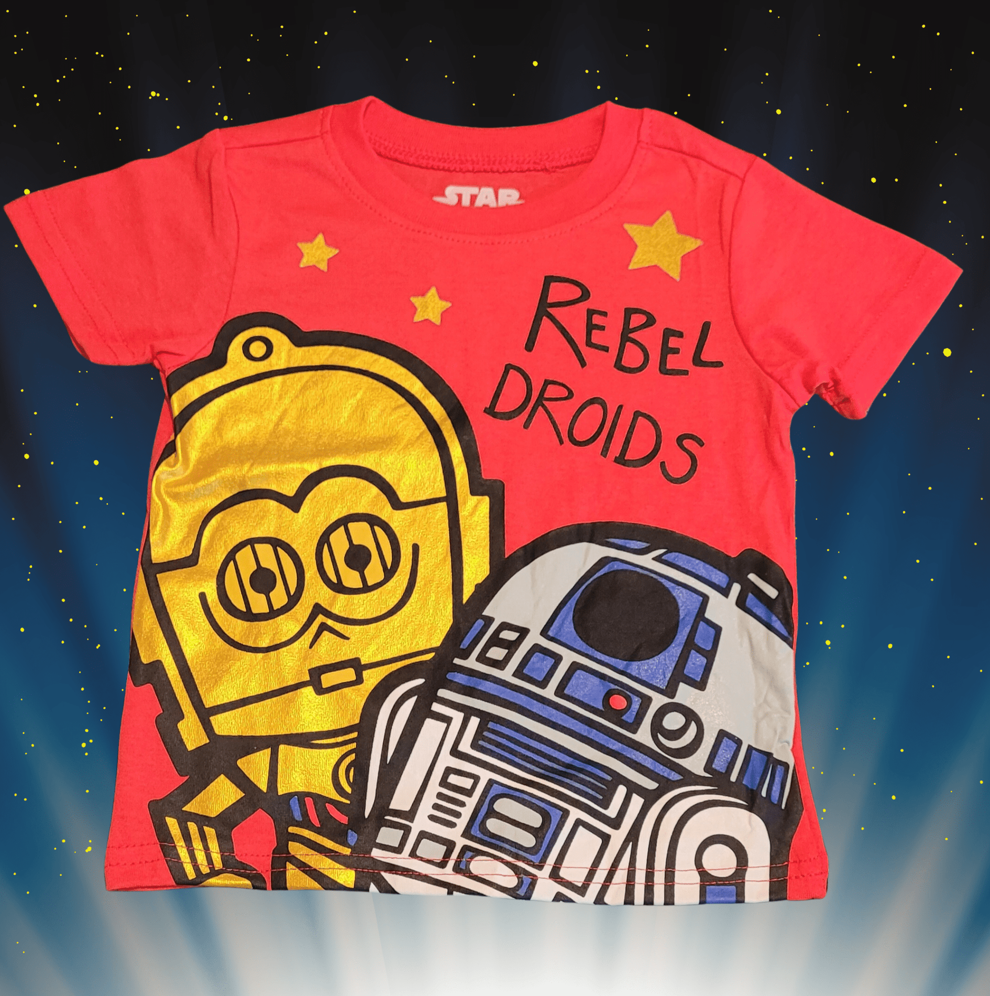 Star Wars "Rebel Droids" C - 3PO and R2 - D2 Toddler Boys Graphic Tee - Little Looms