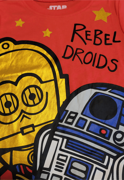 Star Wars "Rebel Droids" C - 3PO and R2 - D2 Toddler Boys Graphic Tee - Little Looms