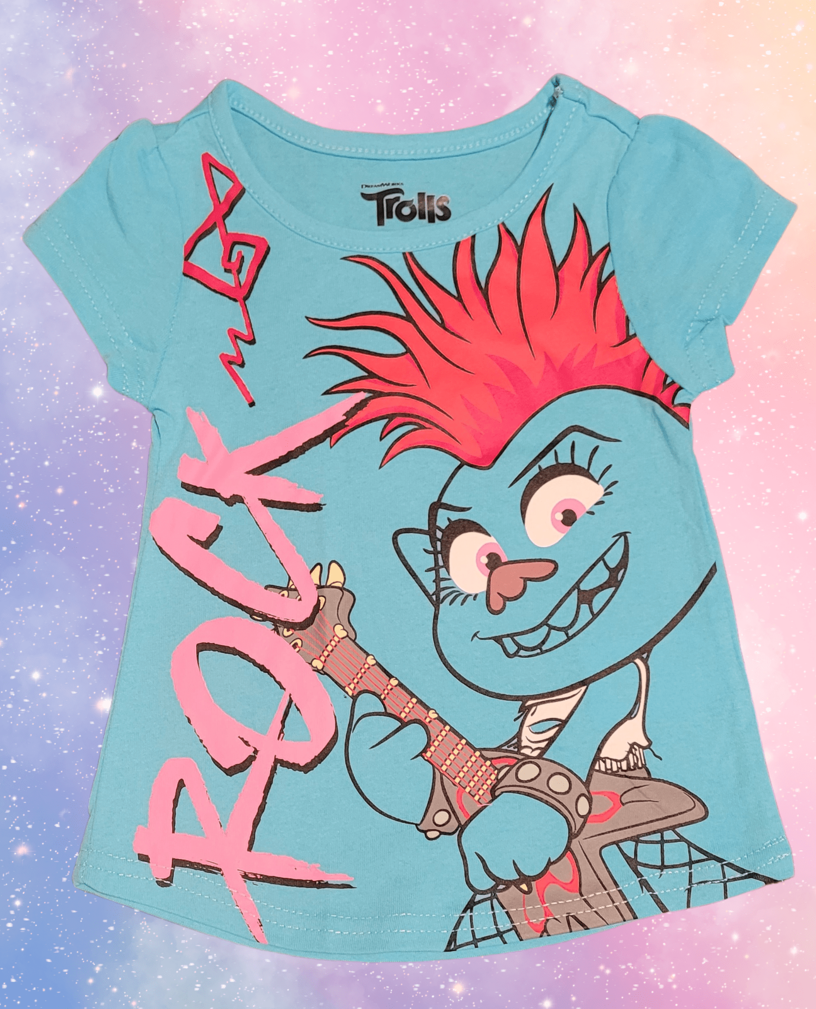 DreamWorks Trolls "Rock" Toddler Girl T-Shirt - 2T - Little Looms
