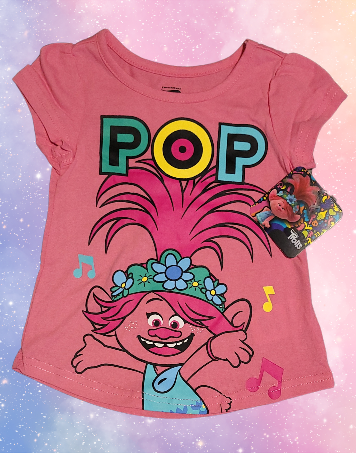 Licensed DreamWorks Trolls Princess Poppy "Pop" Toddler Girl T-Shirt - 2T