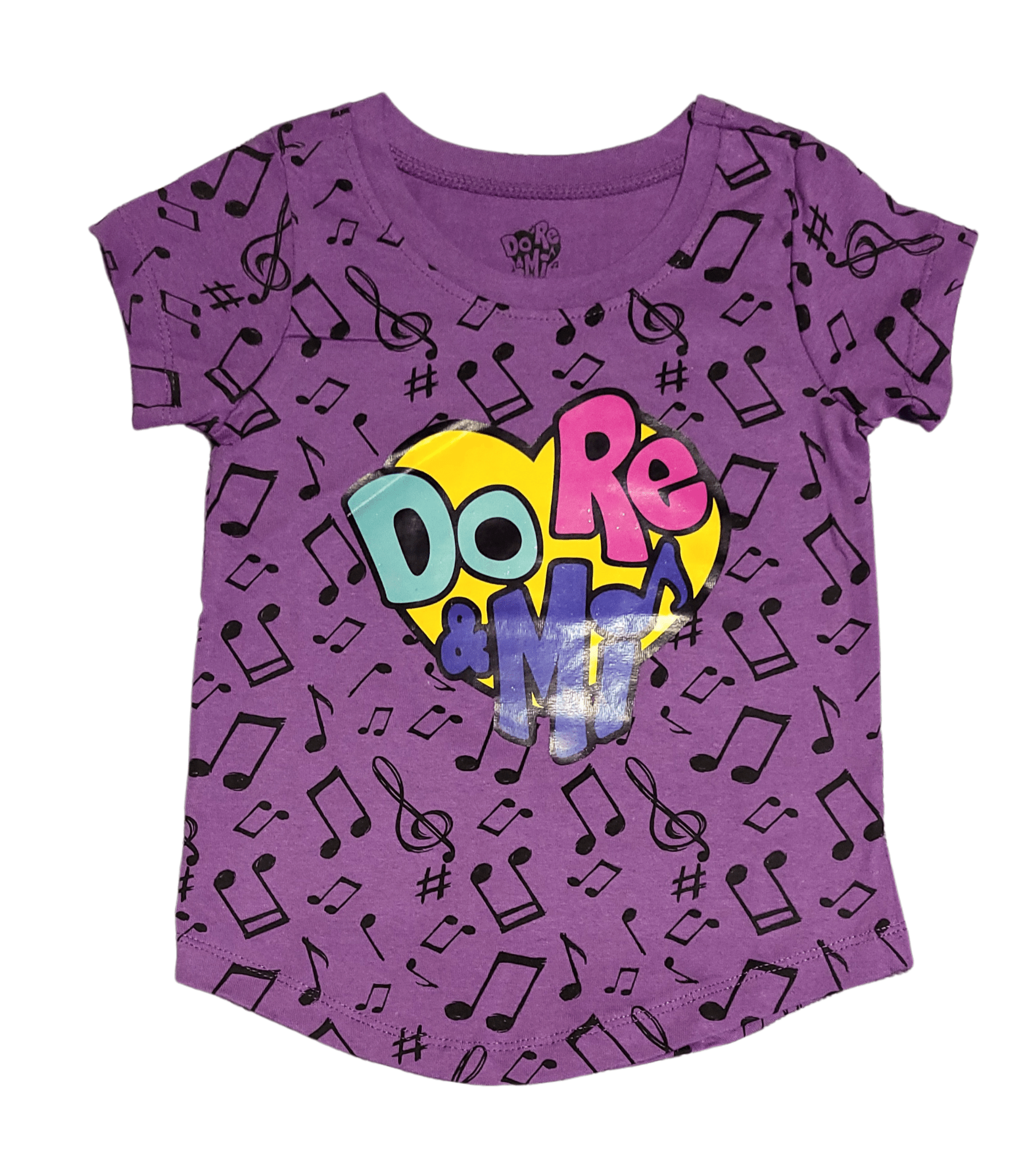 Do Re & Mi Playful Purple Musical Girl T-shirt - 4T - Little Looms
