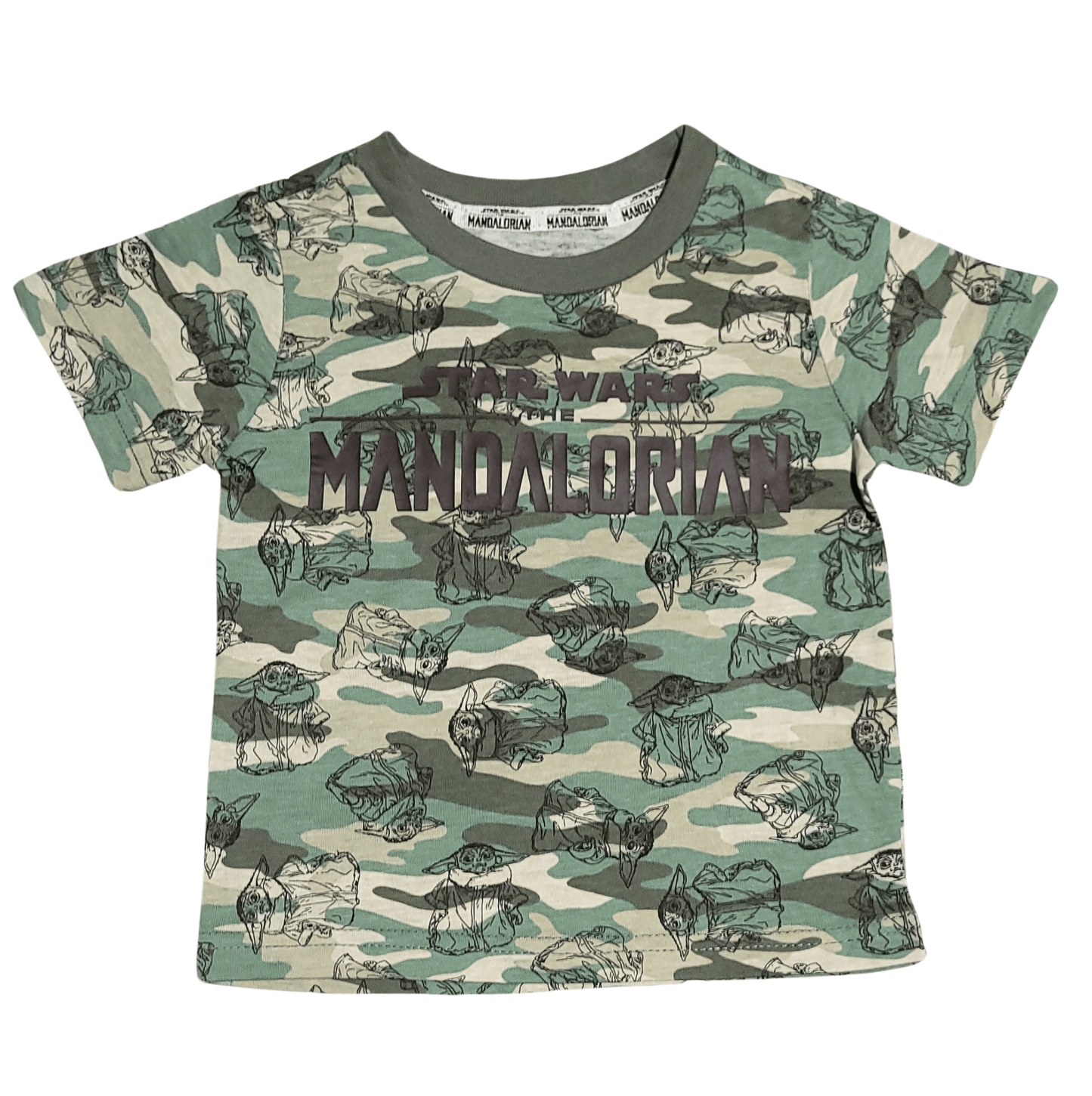 Star Wars The Mandalorian Baby Yoda Camo Toddler T-Shirt - 2T - Little Looms