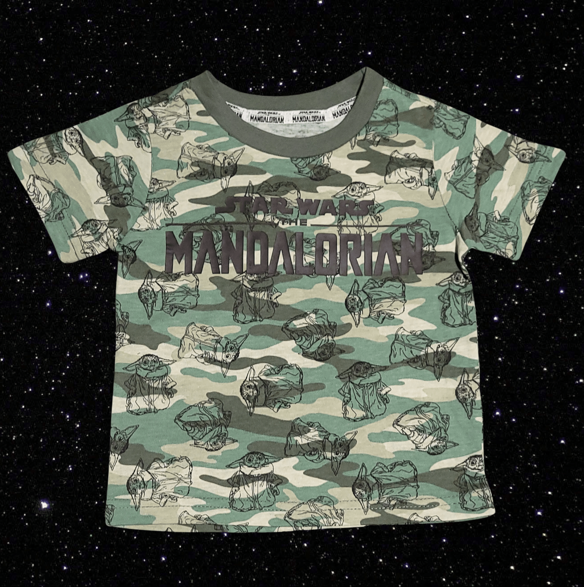 Star Wars The Mandalorian Baby Yoda Camo Toddler T-Shirt - 2T - Little Looms