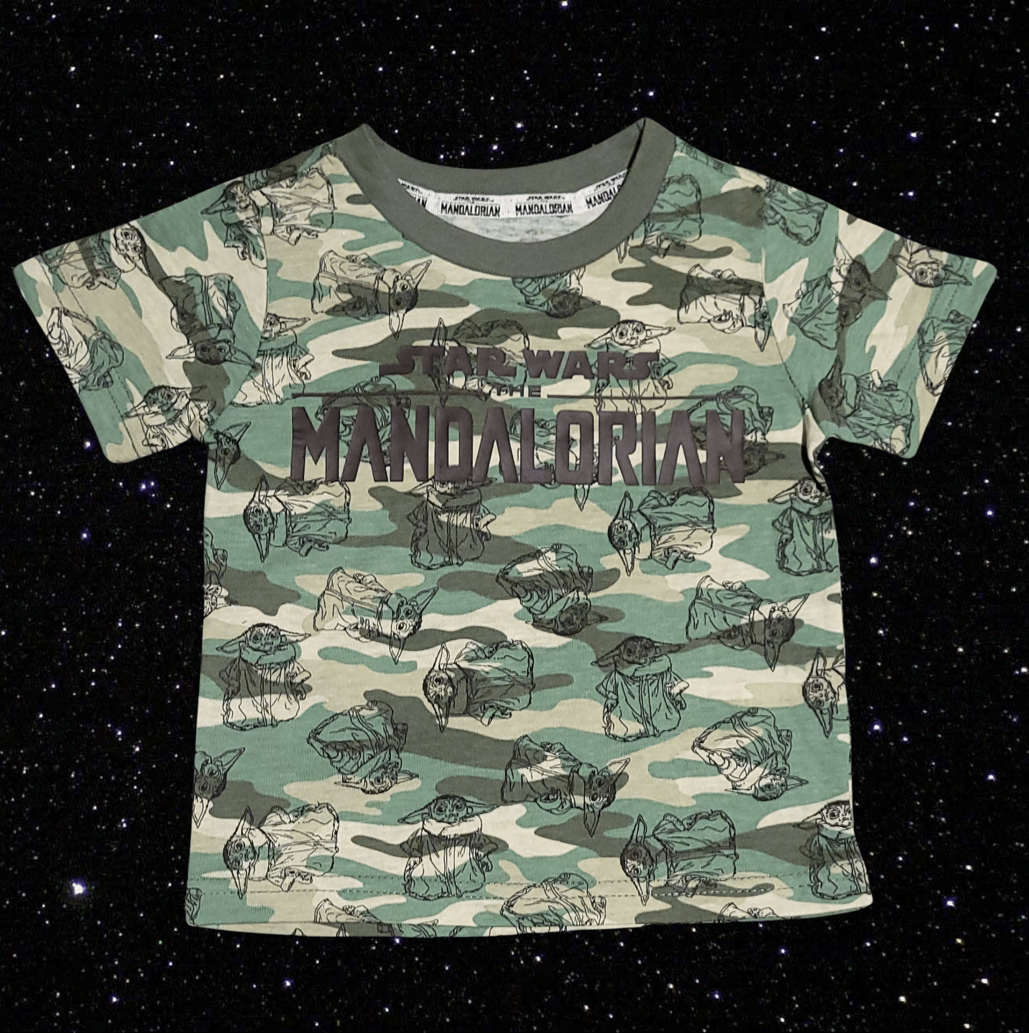 Star Wars The Mandalorian Baby Yoda Camo Toddler T-Shirt - 2T - Little Looms