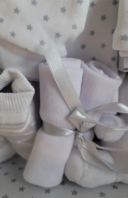 Amore by Kris X Kids Baby Gift Set - 7 - Piece Newborn Essentials with Plush Toy - Little Looms