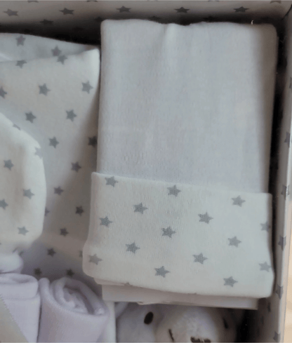 Amore by Kris X Kids Baby Gift Set - 7 - Piece Newborn Essentials with Plush Toy - Little Looms
