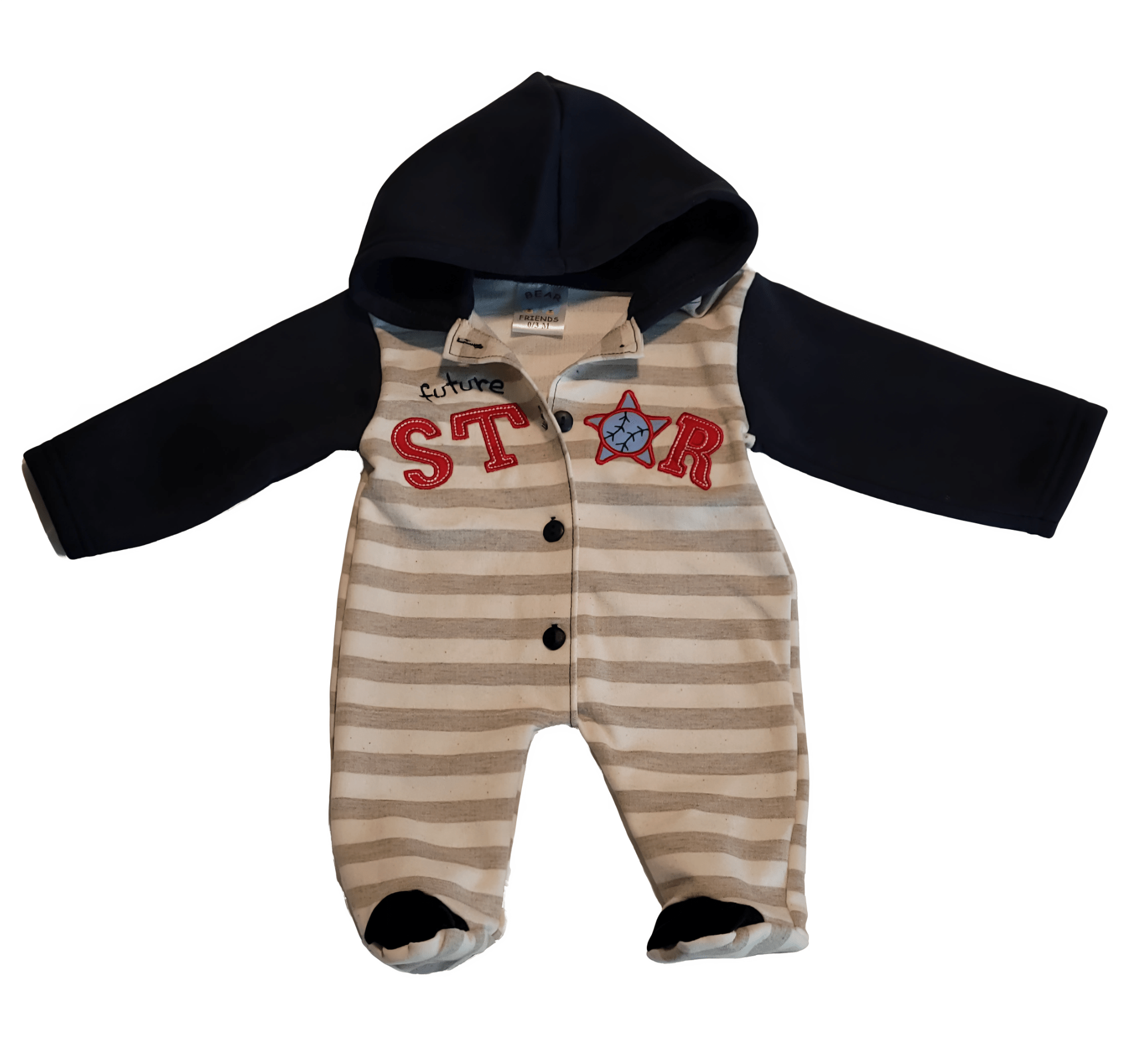 Baby "Future Star" Hooded Romper - Little Looms