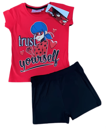 Miraculous Ladybug Girls' 2 - Piece Pajama Set - "Trust Yourself" - Little Looms