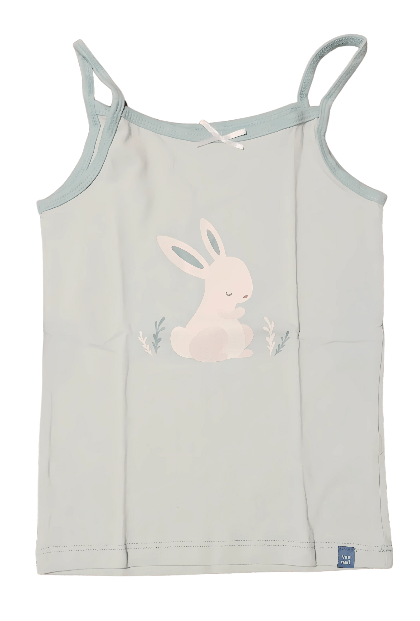 Girls' Bunny Graphic Cotton Tank Top | Blue Cami (4T–5T) - Little Looms