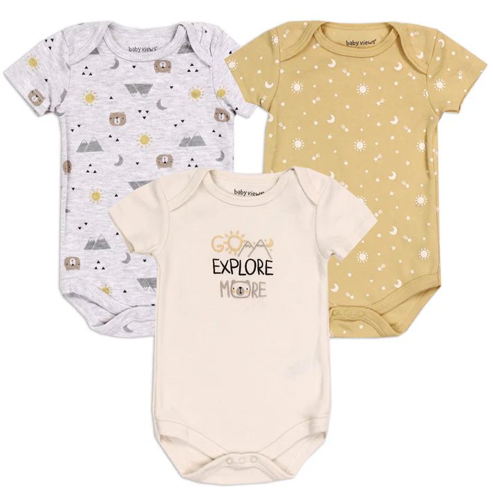 Baby Views Newborn 3 - Pack Creeper Set - Little Looms