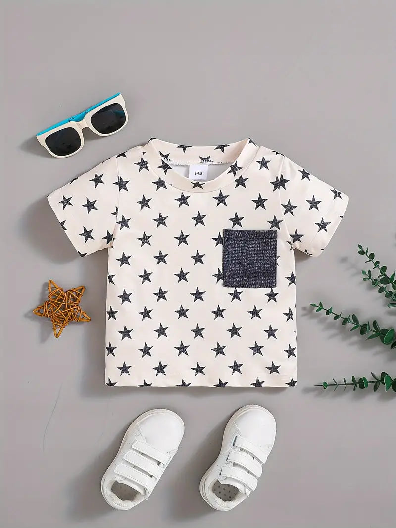 Covered In Stars Toddler Boy Tee