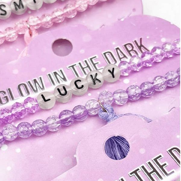 Glow - in - the - Dark Layered Bead Bracelet Set - Little Looms