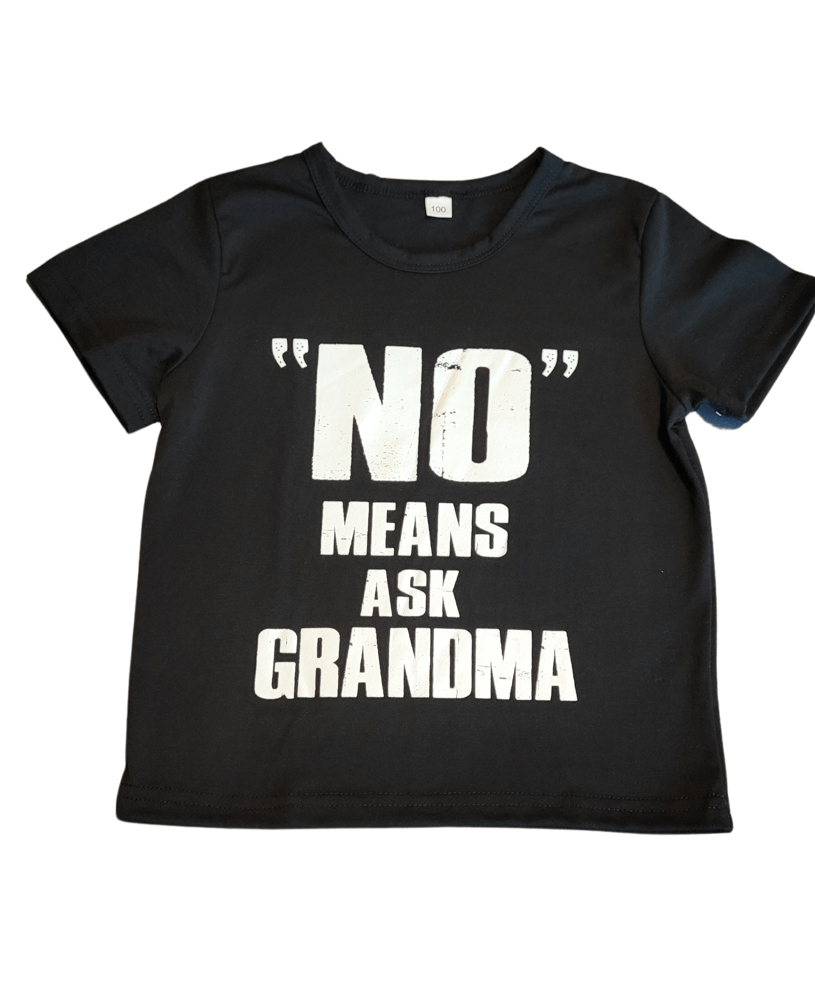 No Means Ask Grandma Toddler Tee - Little Looms
