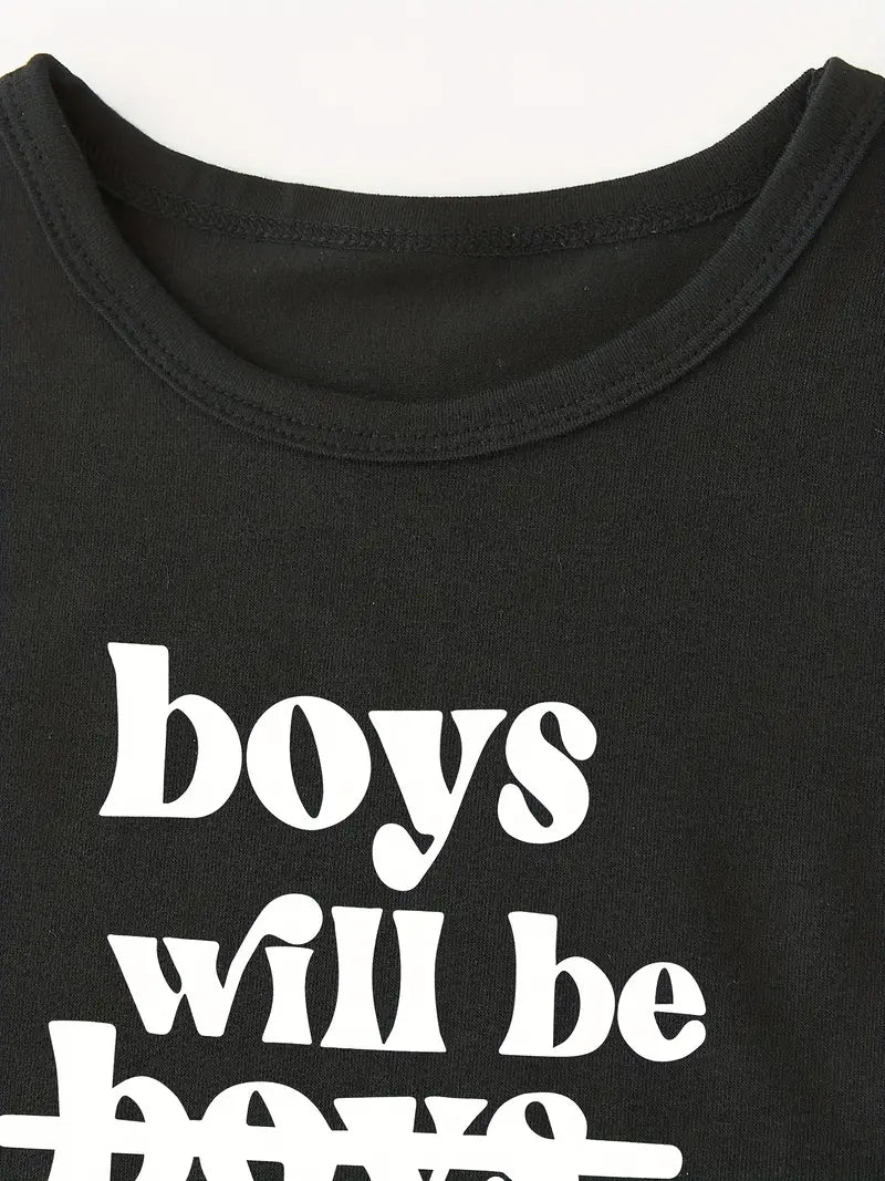 Boys Will Be Good Humans Toddler T-Shirt - Little Looms