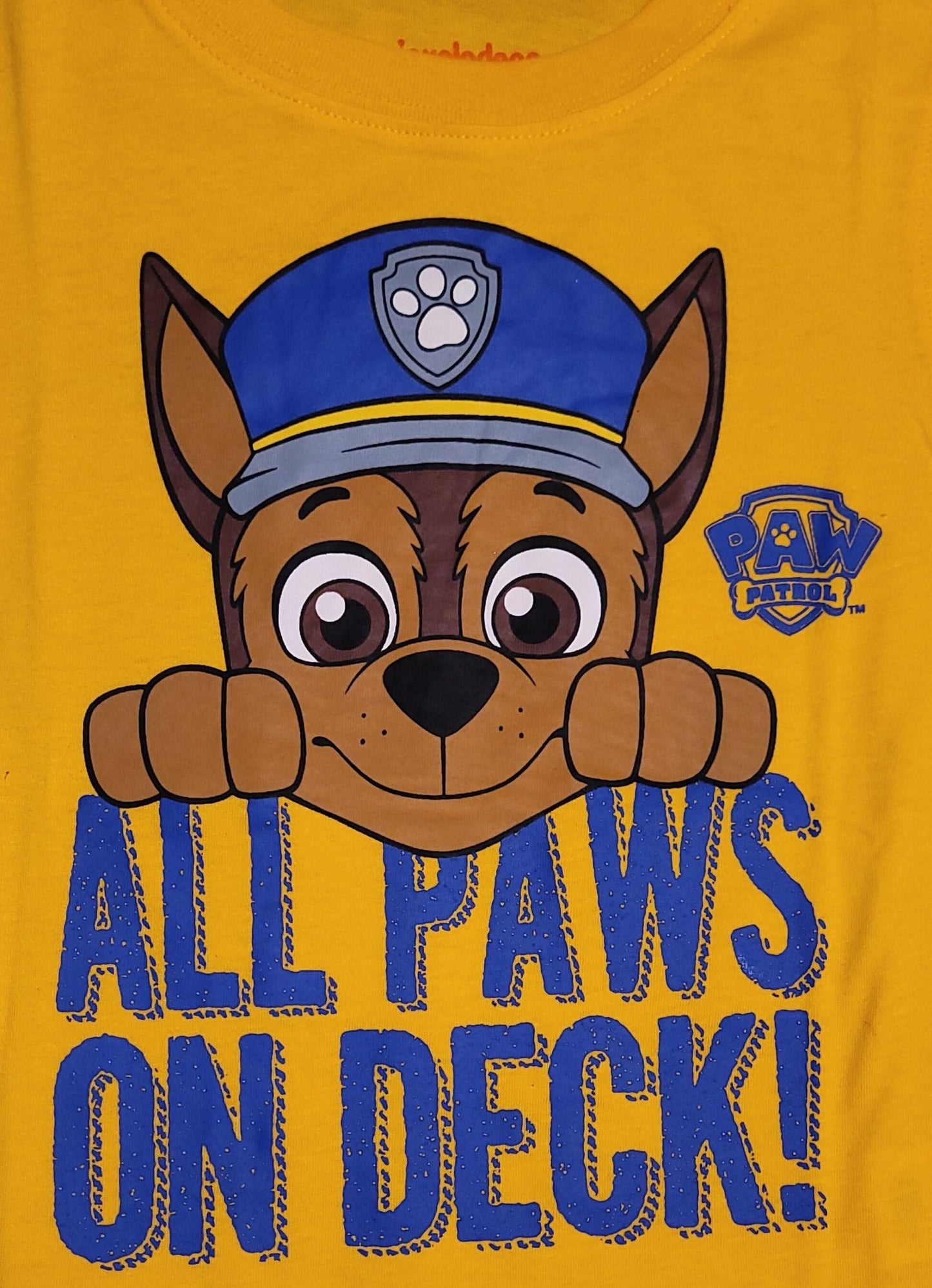 Paw Patrol Chase "All Paws On Deck" Toddler Boy Tee - Little Looms