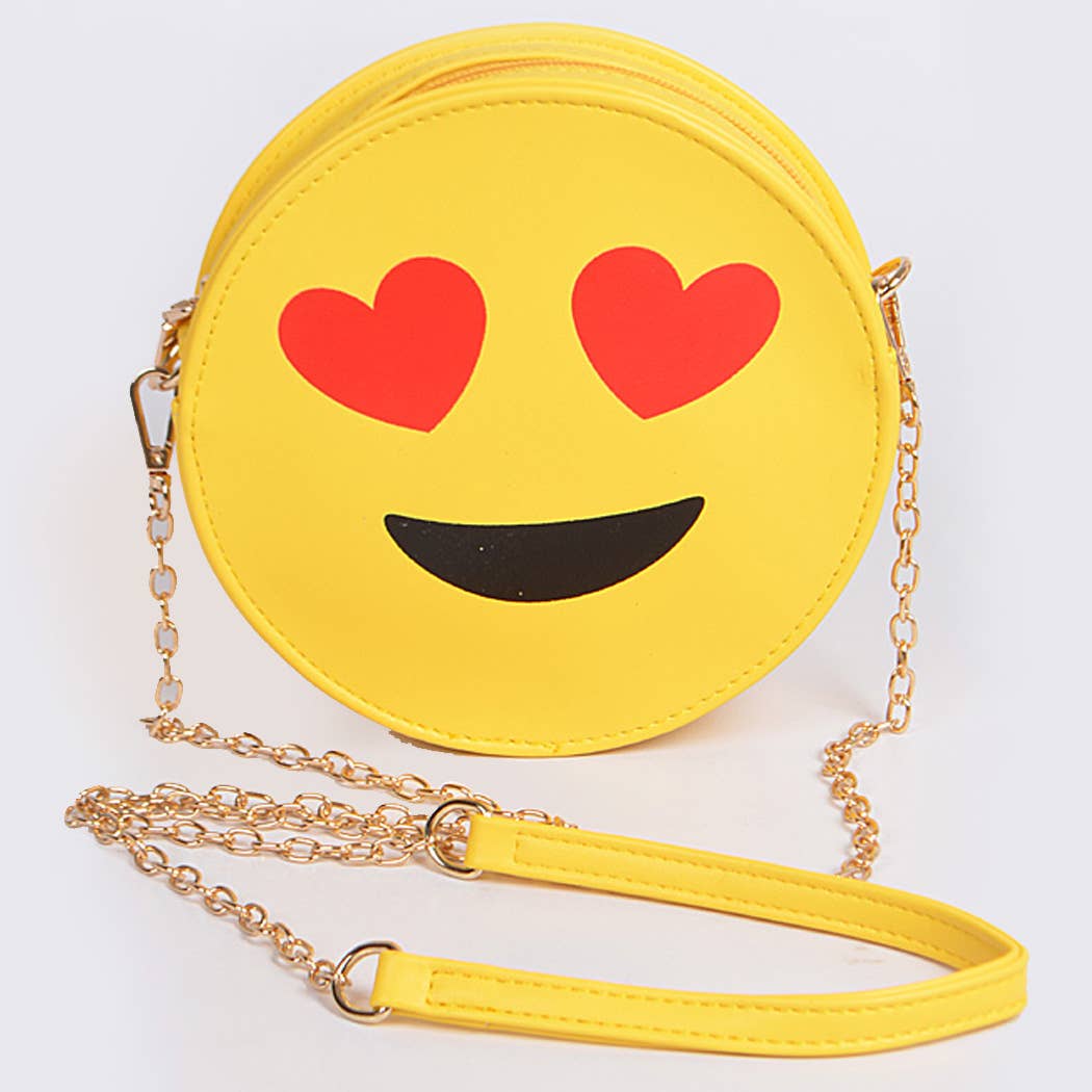 In Love Emoji Crossbody Purse - Little Looms