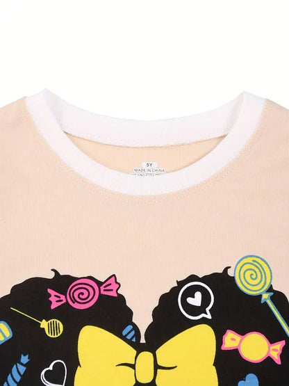 Lollipop Girl 2 - Piece Pajama Set - Little Looms