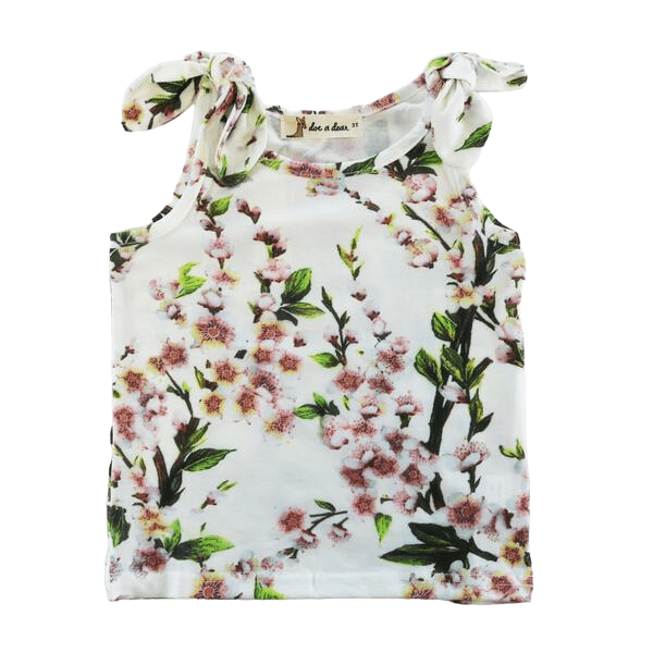 Knot Shoulder Floral Top - Little Looms