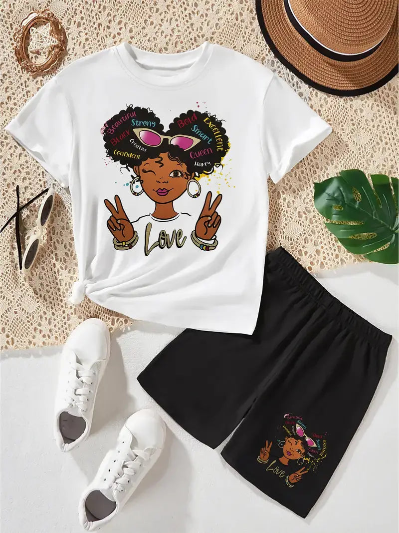 Peace & Love Toddler Outfit Set