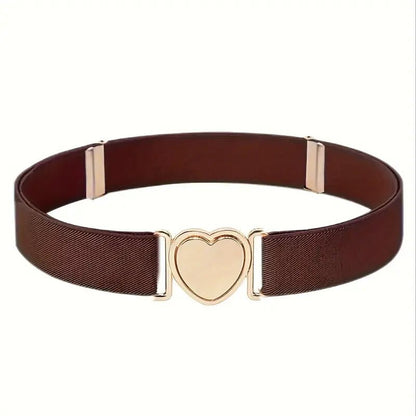 Girls’ Stretchy Belt with Adjustable Fit & Heart Buckle - Little Looms
