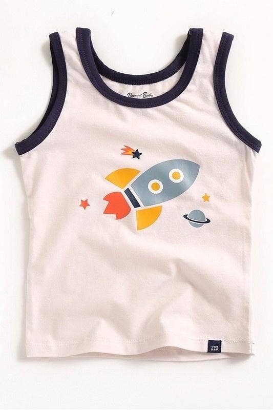 Rocket Shoot Boys Tank Top - Little Looms