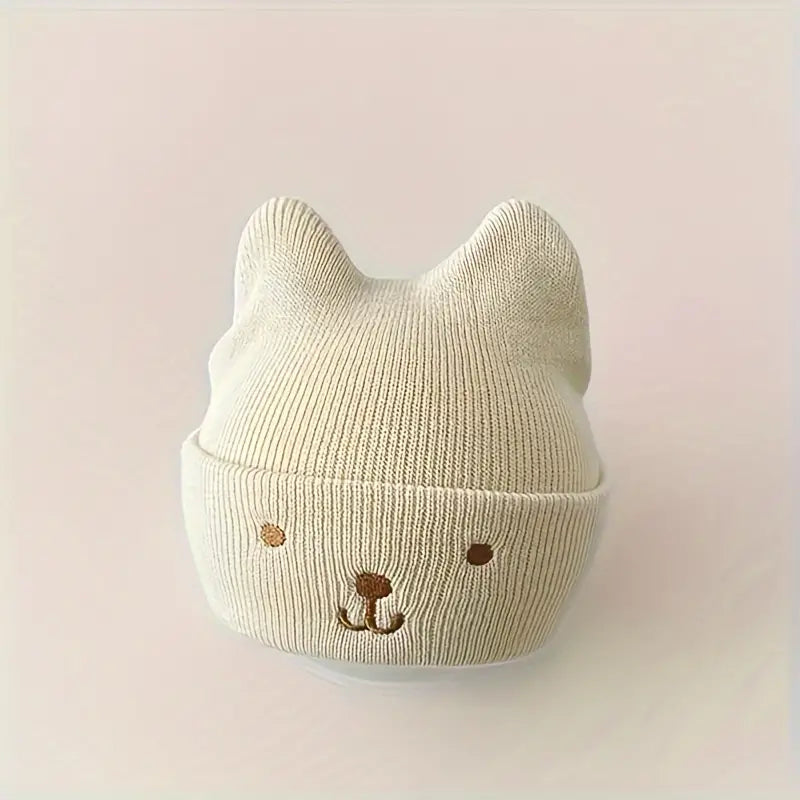 Bear Ears Knit Toddler Beanie