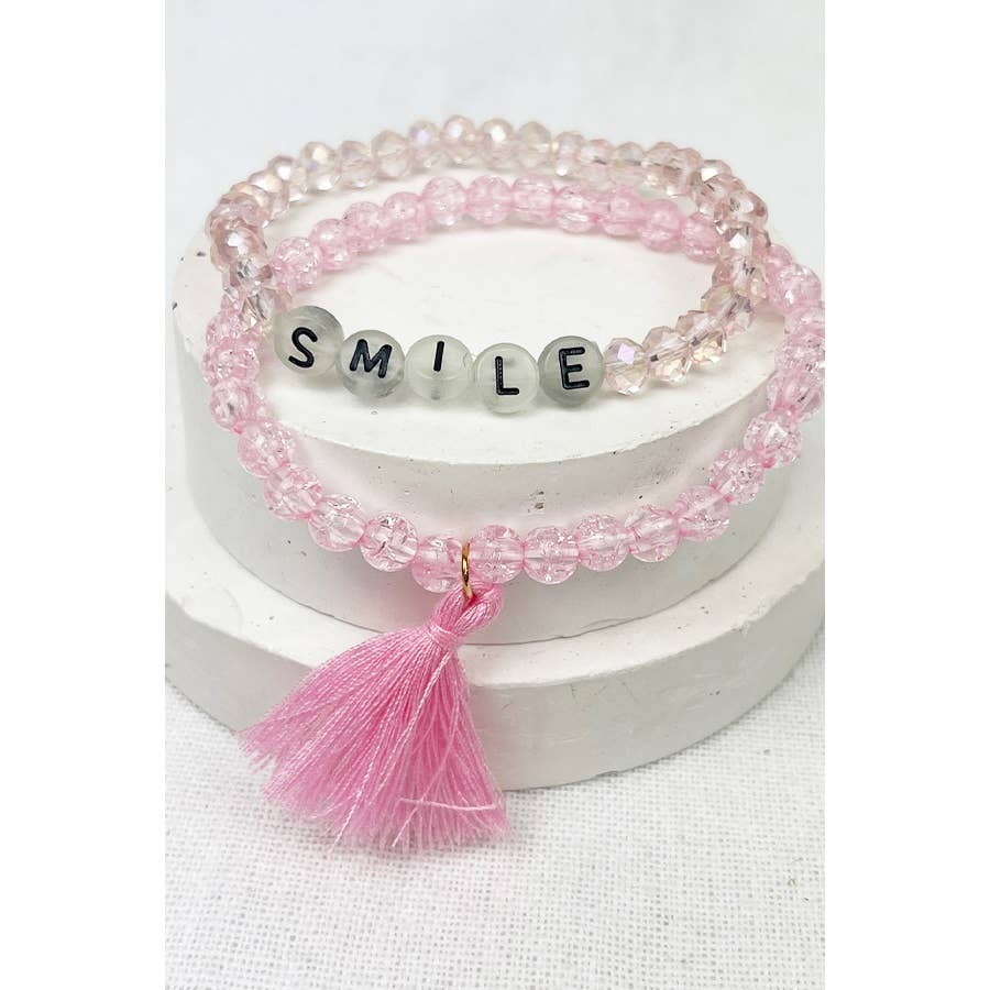 Glow - in - the - Dark Layered Bead Bracelet Set - Little Looms