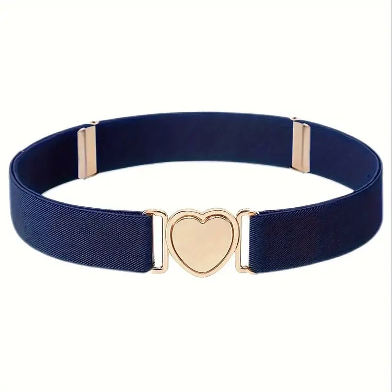 Girls’ Stretchy Belt with Adjustable Fit & Heart Buckle - Little Looms